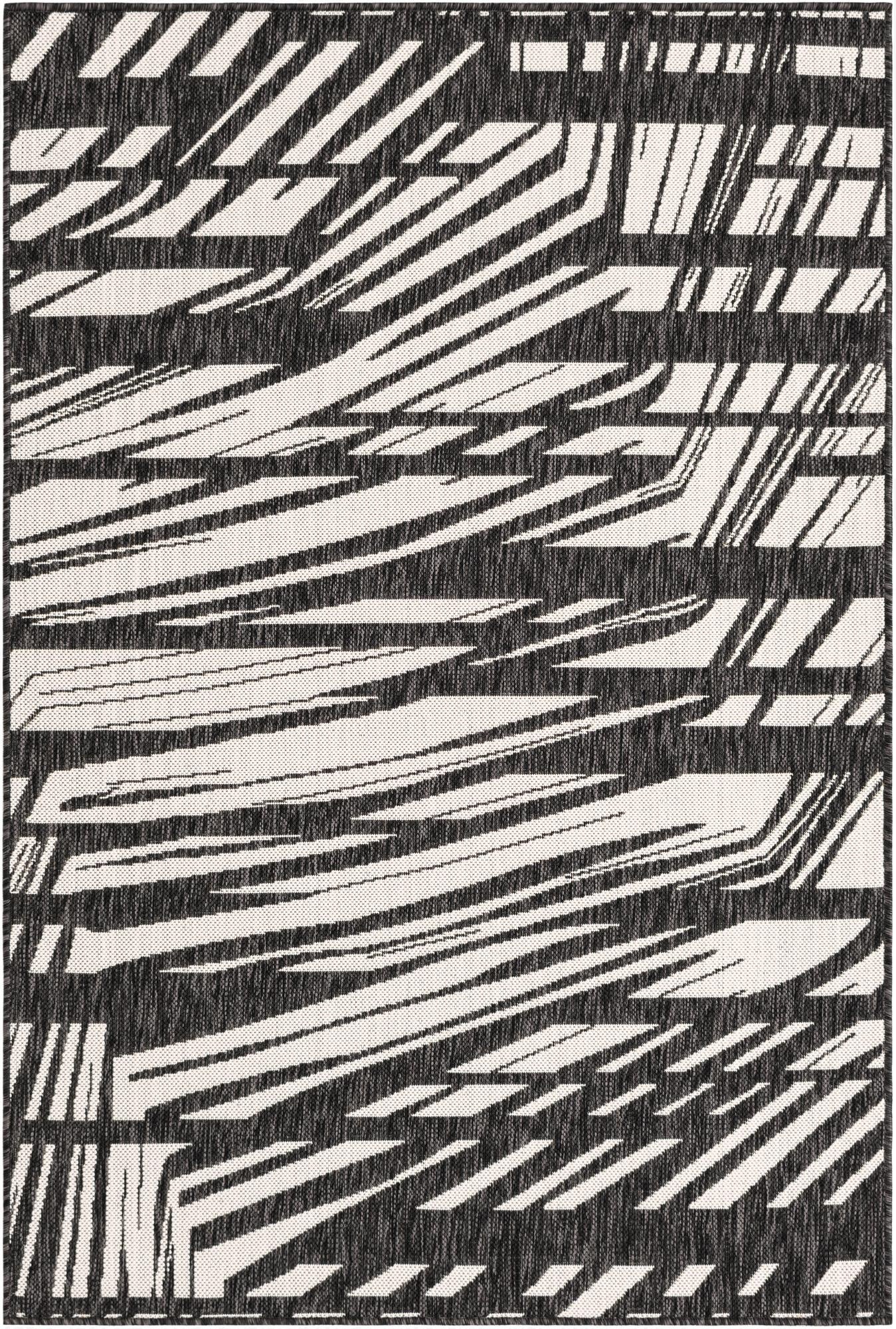 4' x 6'  Washable Modern Indoor / Outdoor Rug