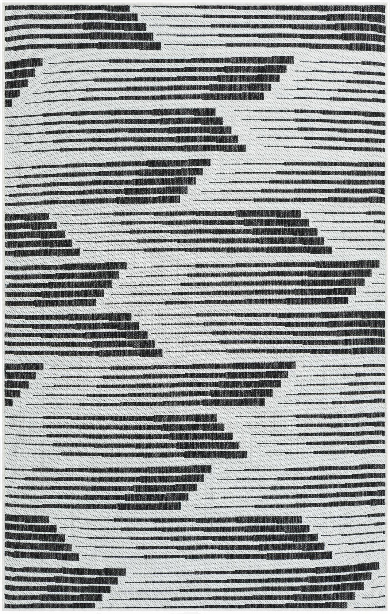 Primary image 5' 3 x 8'  Washable Modern Indoor / Outdoor Rug