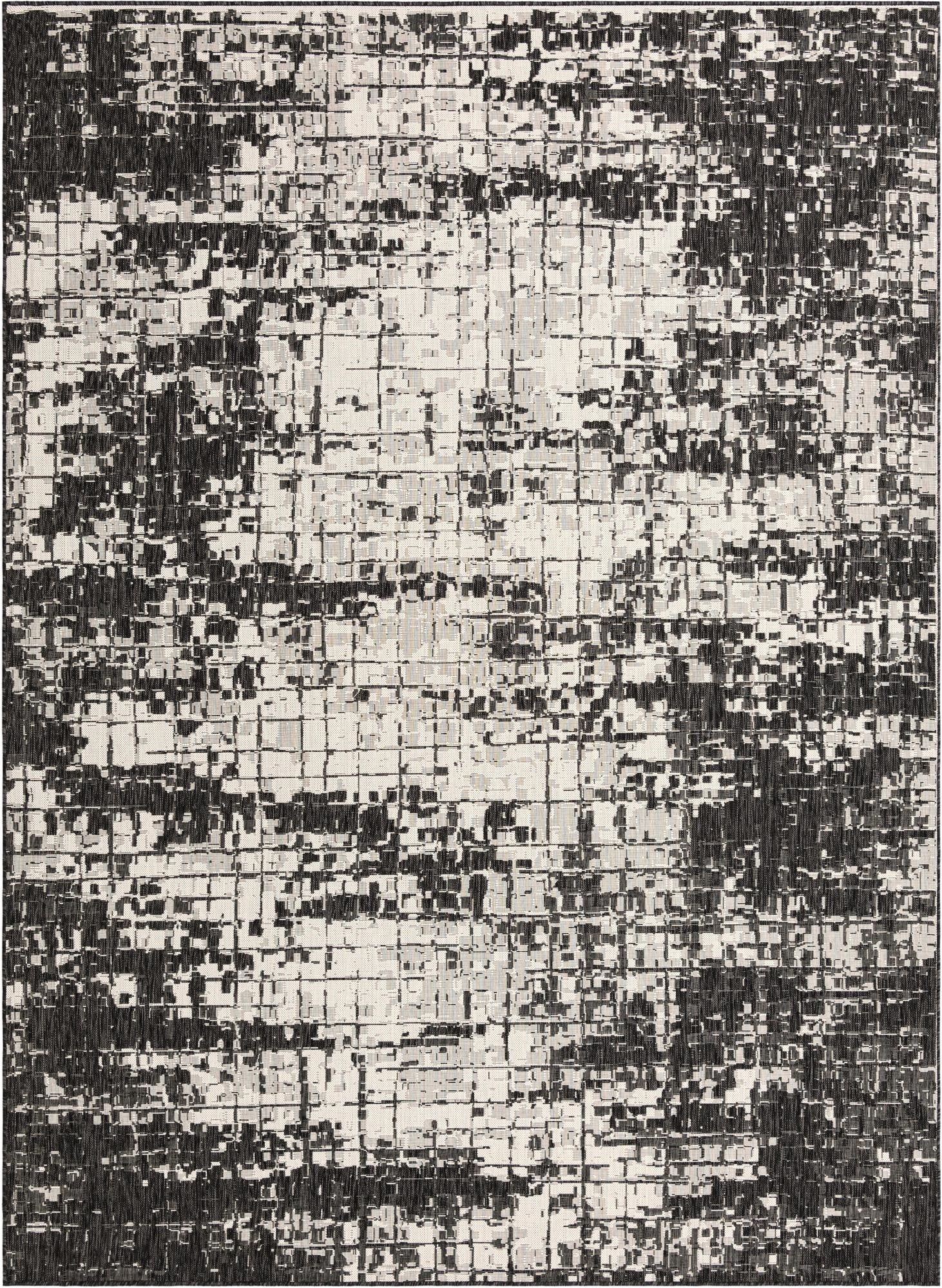 9' x 12'  Washable Modern Indoor / Outdoor Rug