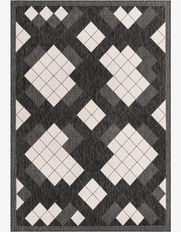 7' x 10' Easy-Clean Modern Indoor / Outdoor Rug