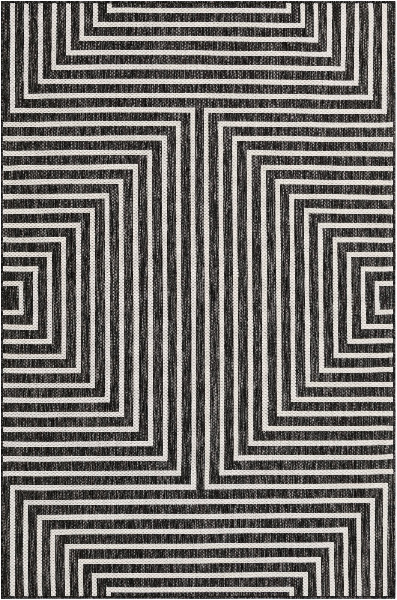 6' x 9'  Washable Modern Indoor / Outdoor Rug