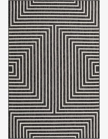 6' x 9' Easy-Clean Modern Indoor / Outdoor Rug