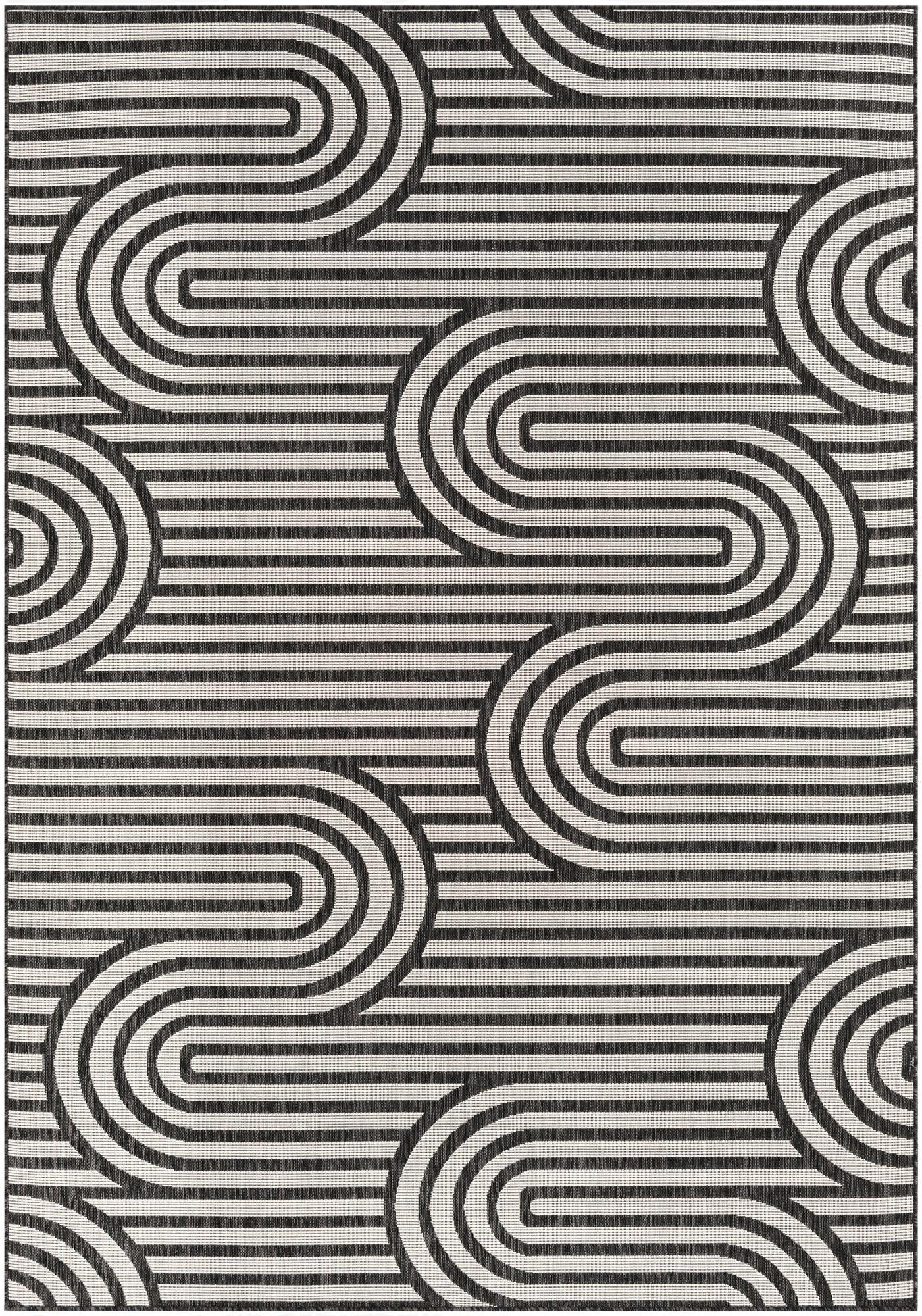 Primary image 7' x 10'  Washable Modern Indoor / Outdoor Rug