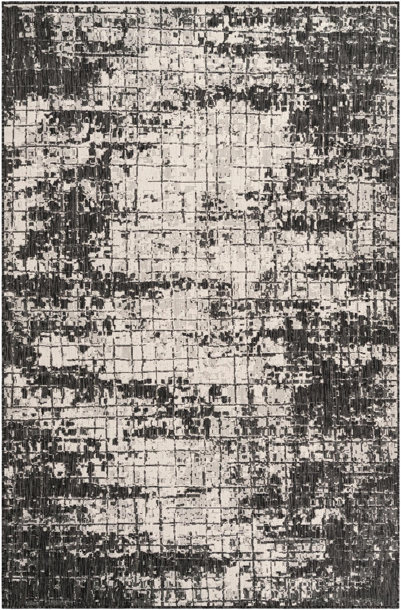 6' x 9'  Washable Modern Indoor / Outdoor Rug