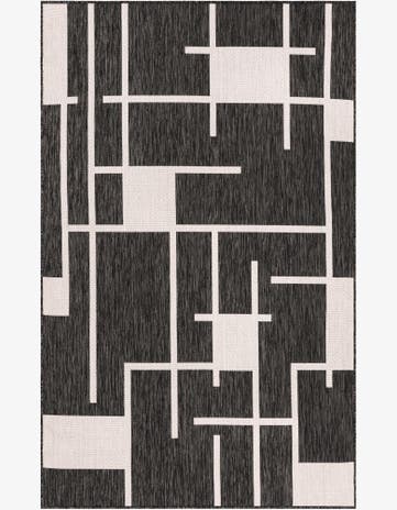 5' 3 x 8' Easy-Clean Modern Indoor / Outdoor Rug