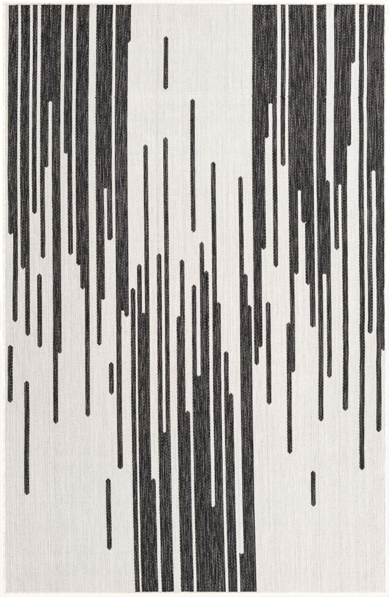 5' 3 x 8'  Washable Modern Indoor / Outdoor Rug