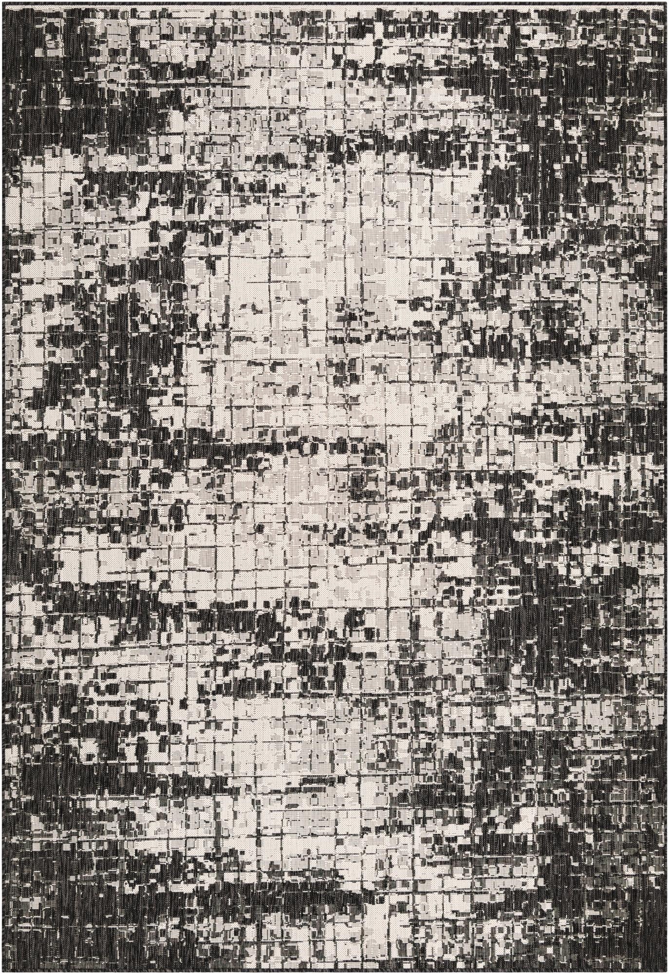 7' x 10'  Washable Modern Indoor / Outdoor Rug