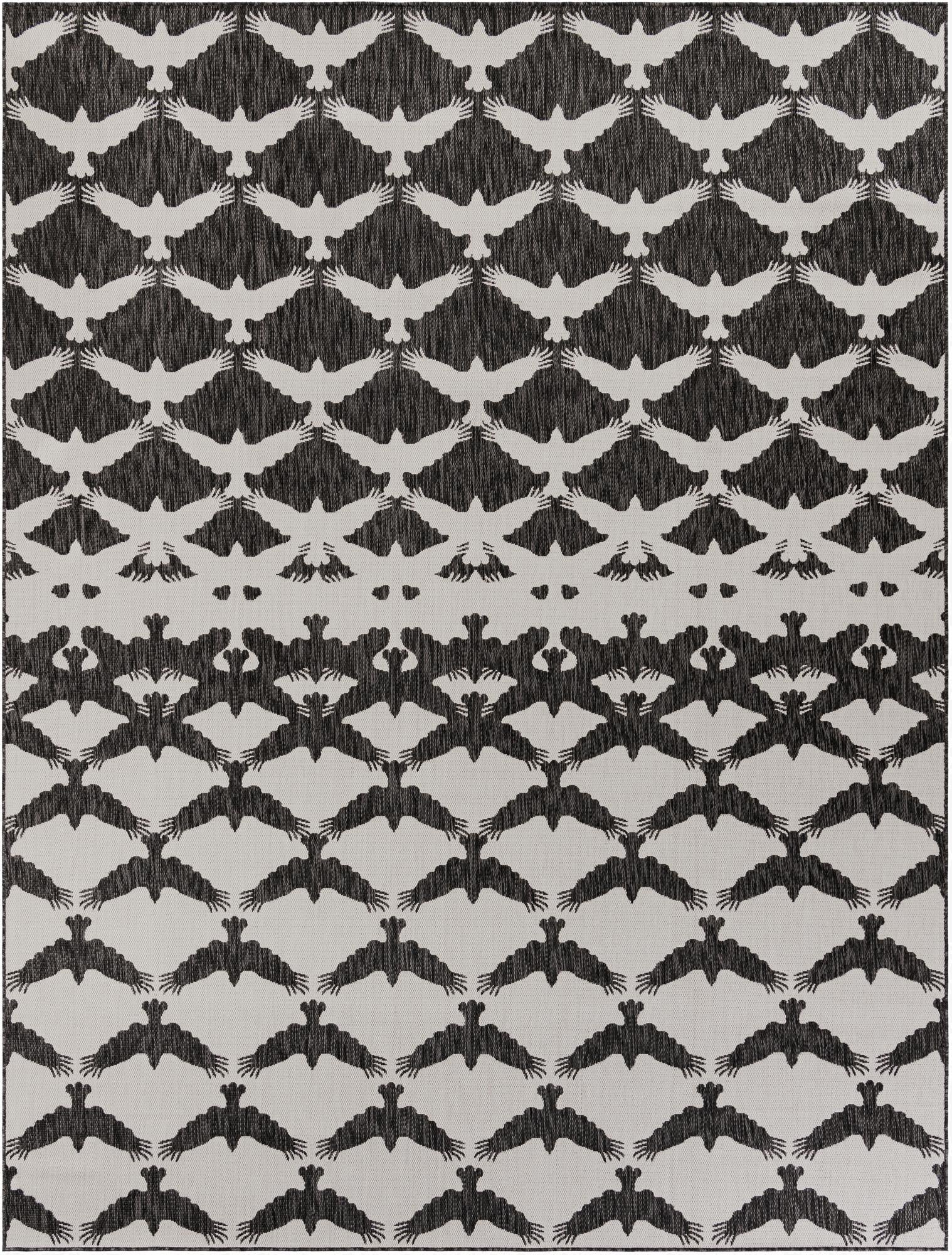 9' x 12'  Washable Modern Indoor / Outdoor Rug