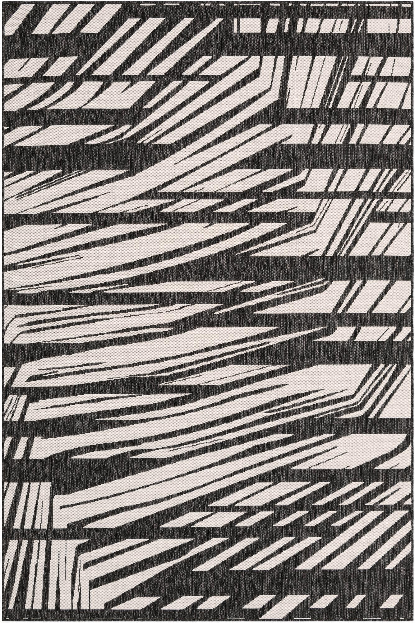 6' x 9'  Washable Modern Indoor / Outdoor Rug