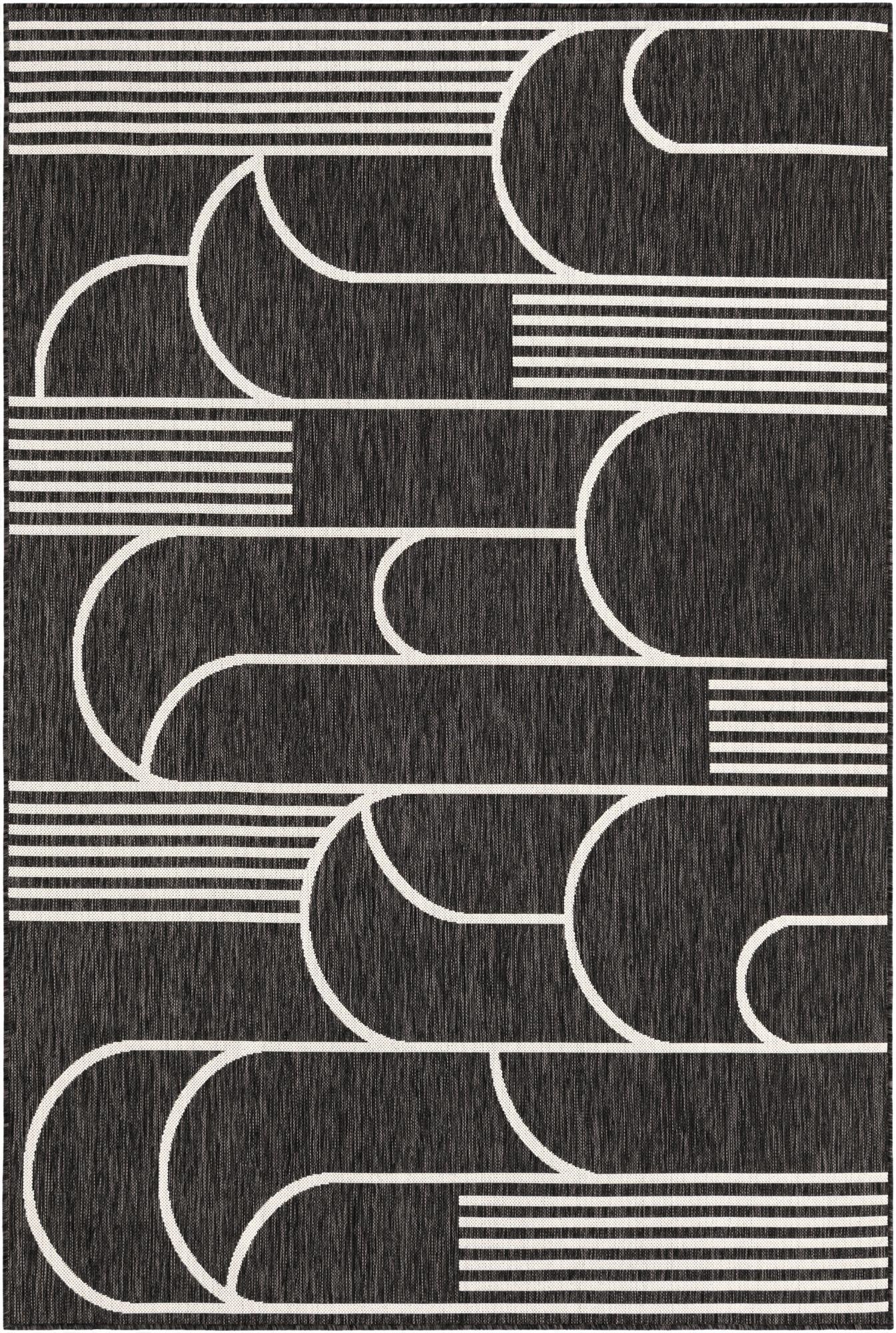 6' x 9'  Washable Modern Indoor / Outdoor Rug