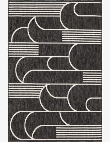 6' x 9' Easy-Clean Modern Indoor / Outdoor Rug