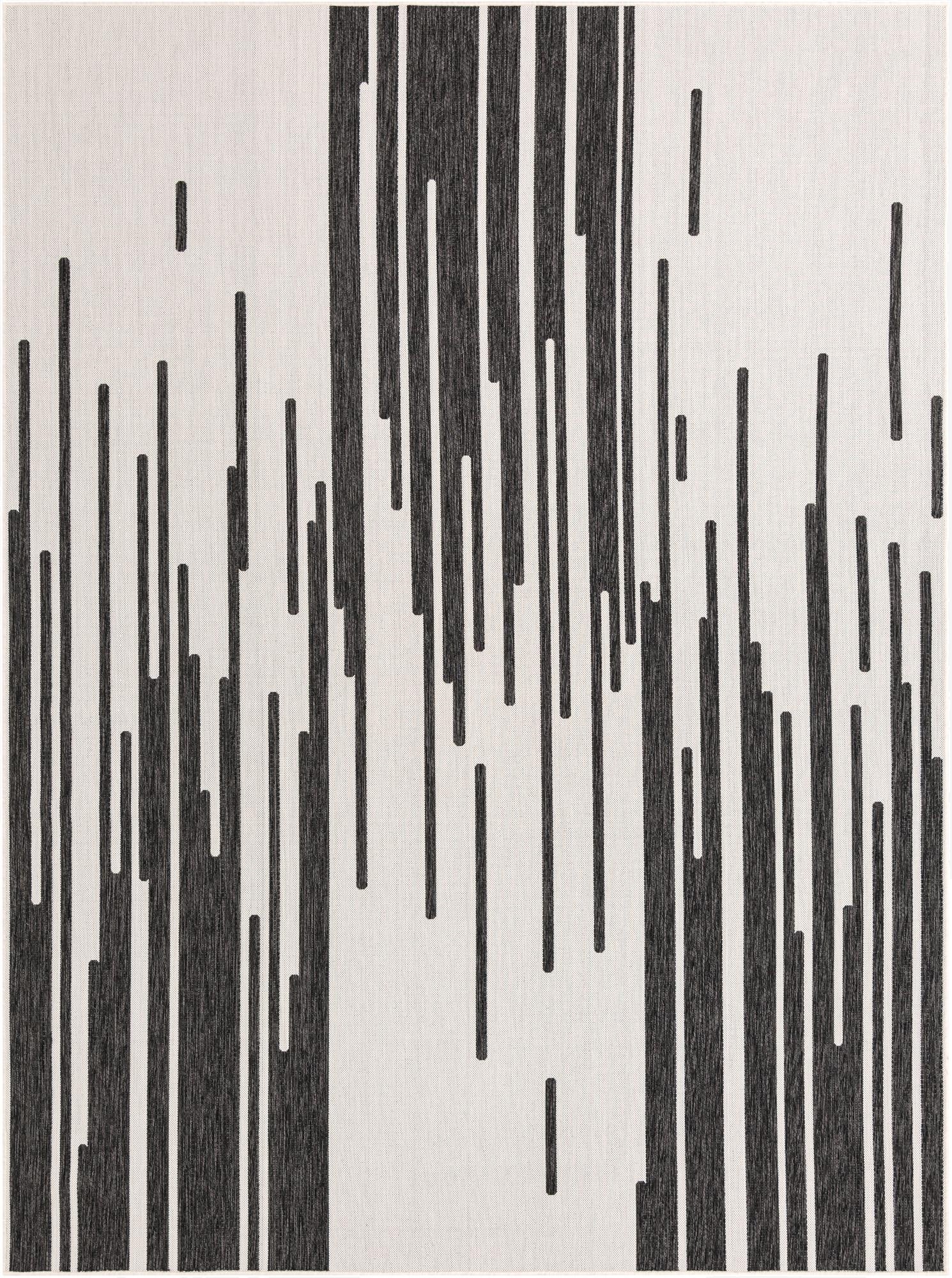 9' x 12'  Washable Modern Indoor / Outdoor Rug