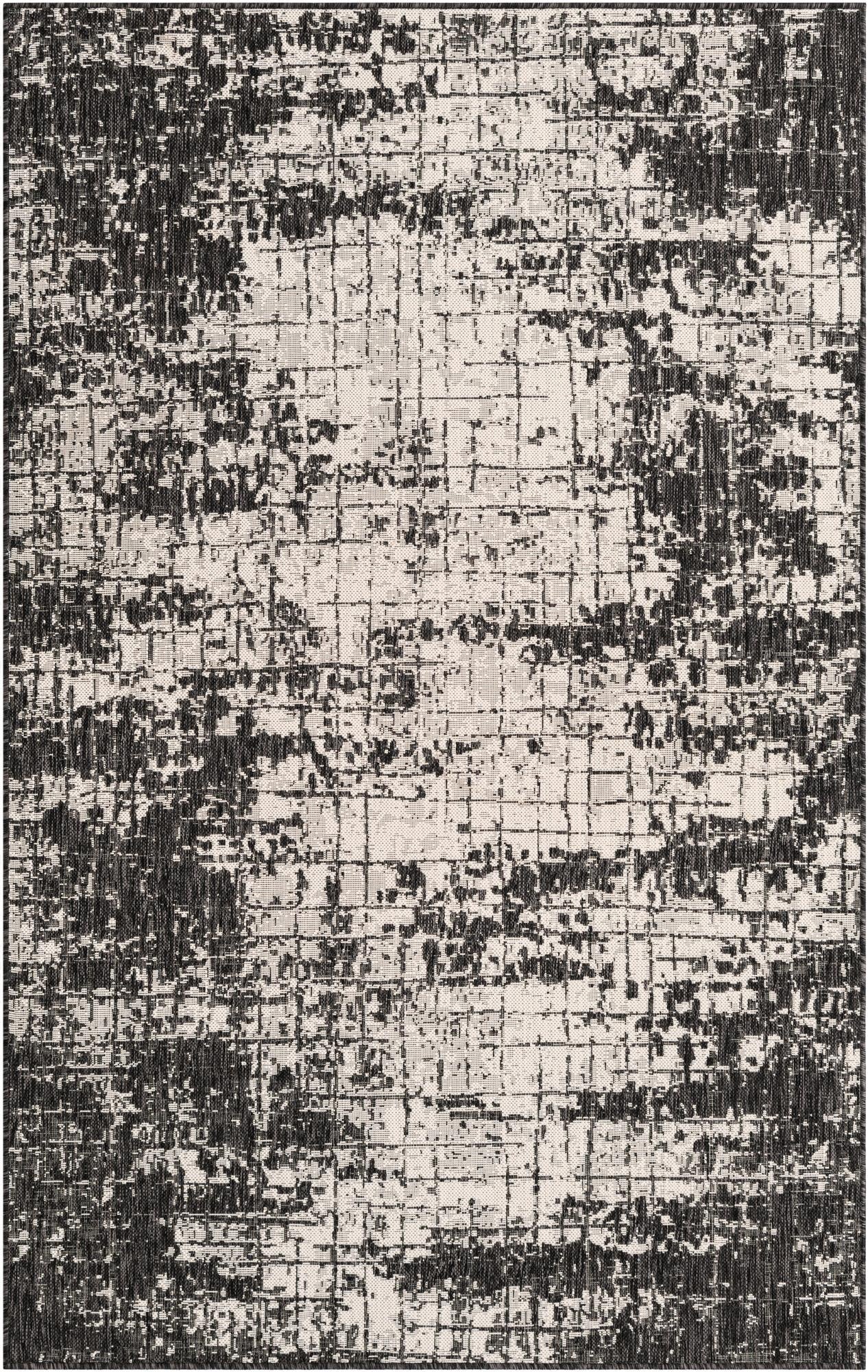 5' 3 x 8'  Washable Modern Indoor / Outdoor Rug