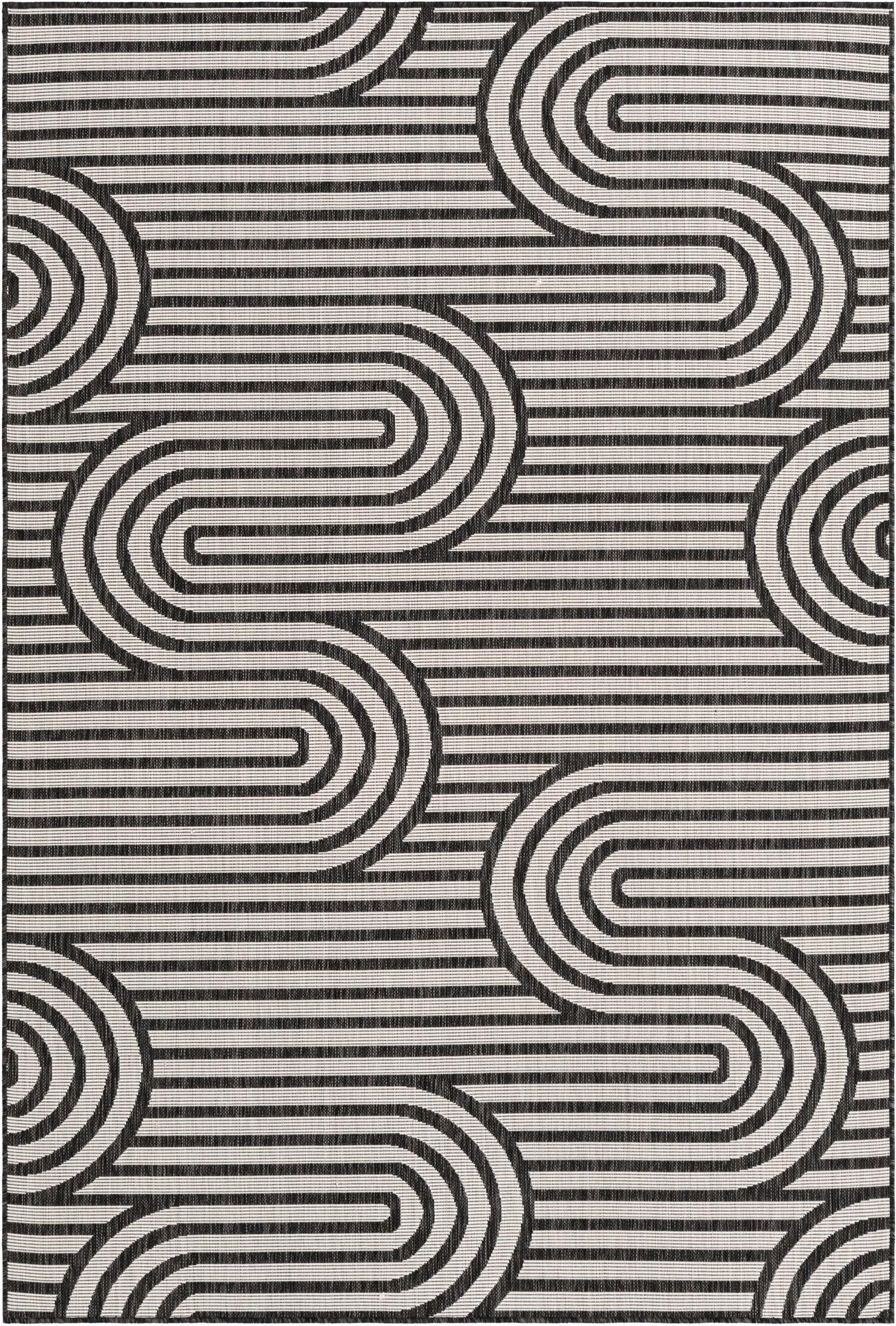 Primary image 6' x 9'  Washable Modern Indoor / Outdoor Rug