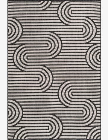 6' x 9' Easy-Clean Modern Indoor / Outdoor Rug