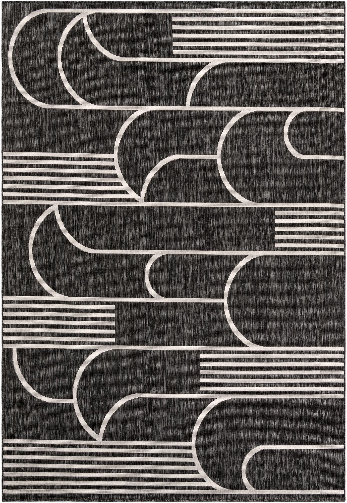 7' x 10'  Washable Modern Indoor / Outdoor Rug