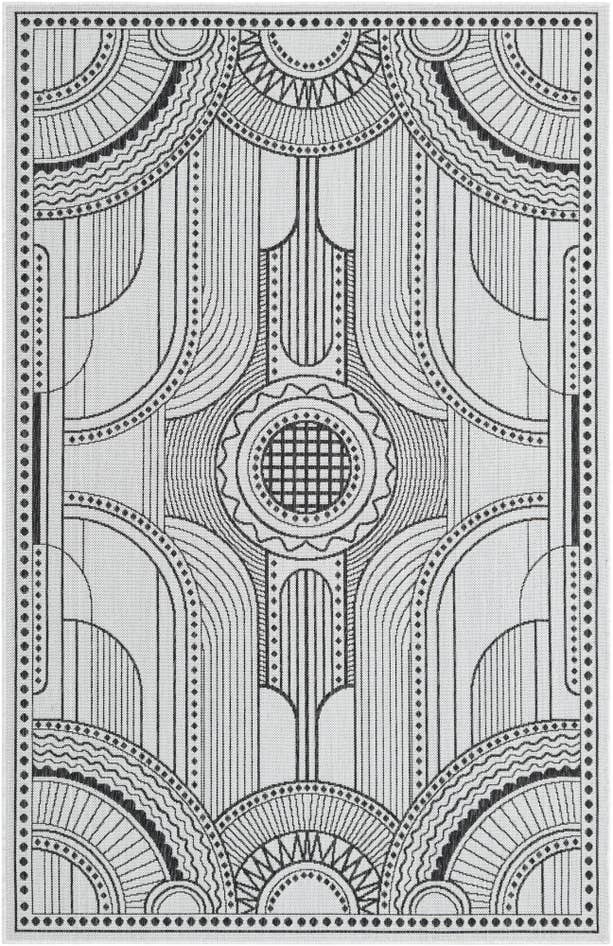 Detail image of 5' 3 x 8' Easy-Clean Traditional Indoor / Outdoor Rug