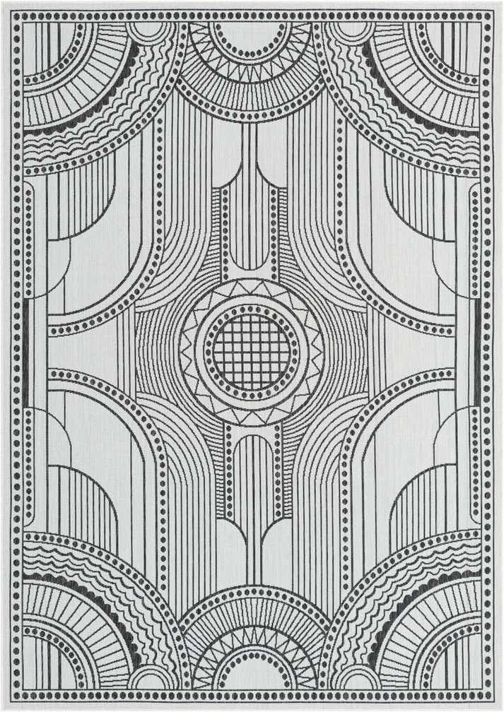 7' x 10' Easy-Clean Traditional Indoor / Outdoor Rug