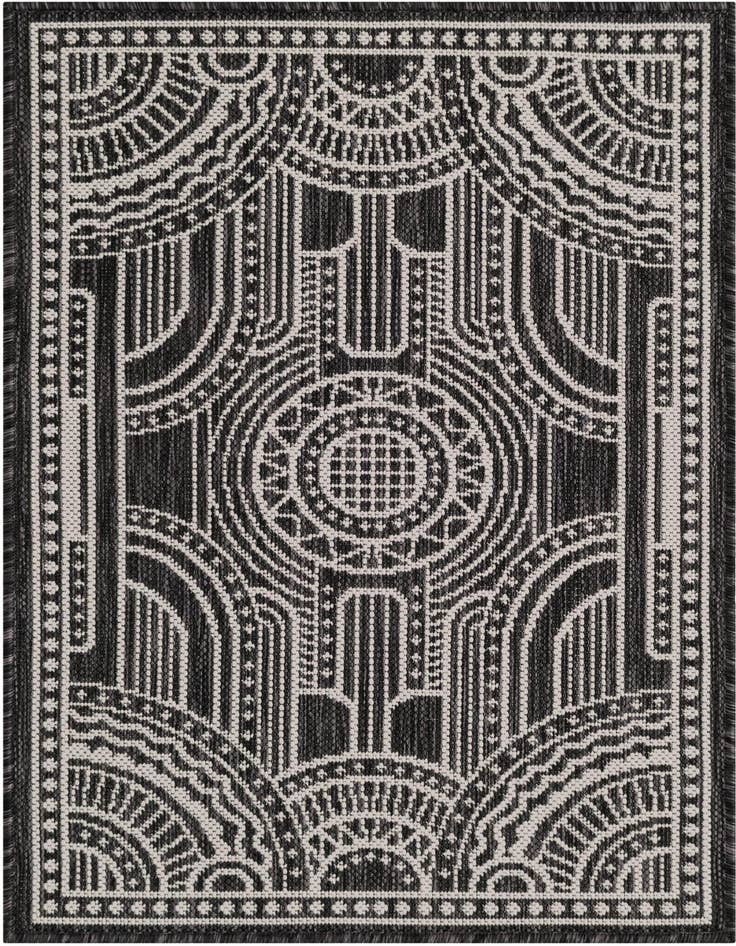 Detail image of 2' x 3' Easy-Clean Traditional Indoor / Outdoor Rug