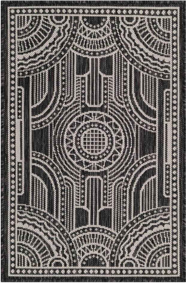 Detail image of 2' x 3' Easy-Clean Traditional Indoor / Outdoor Rug