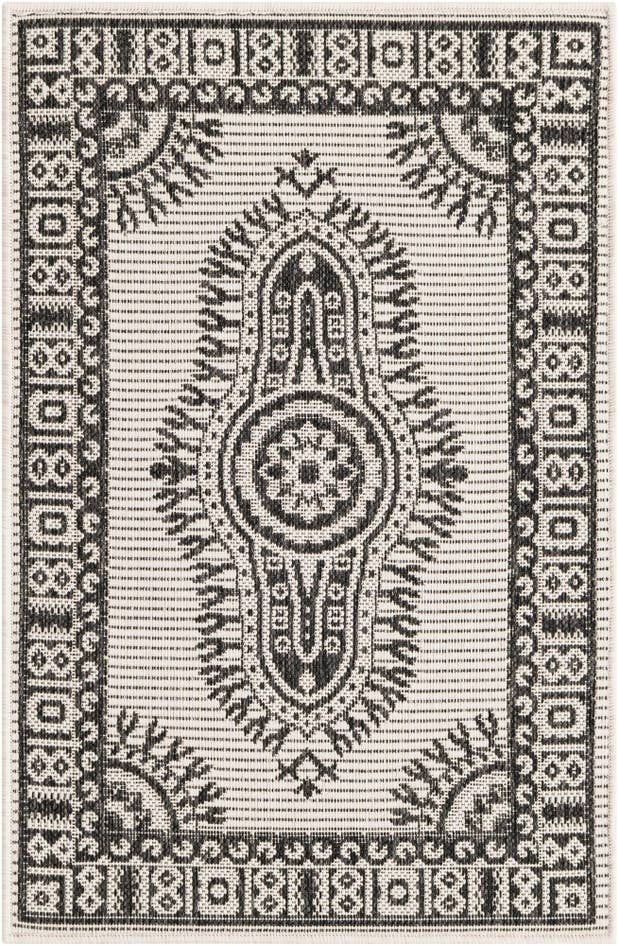 Detail image of 2' x 3' Easy-Clean Traditional Indoor / Outdoor Rug