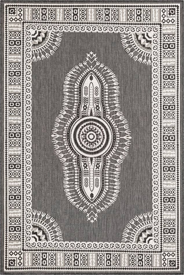 Detail image of 6' x 9' Easy-Clean Traditional Indoor / Outdoor Rug