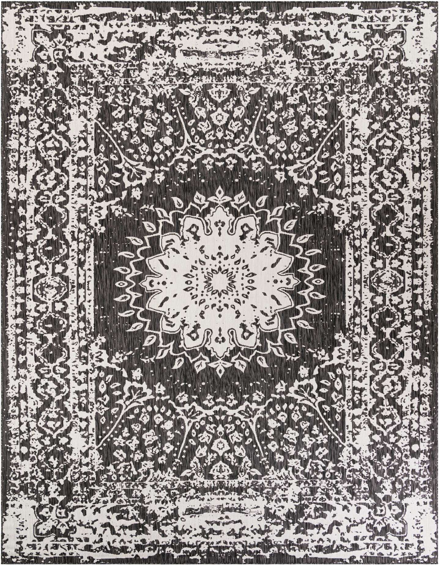 10' x 14' Easy-Clean Traditional Indoor / Outdoor Rug