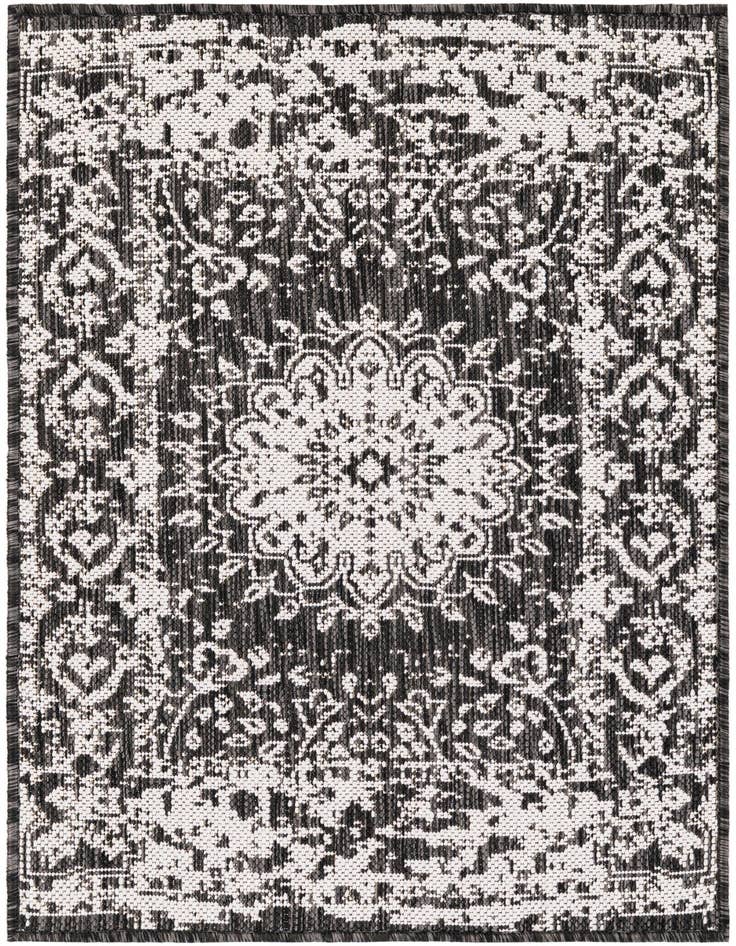 Detail image of 2' x 3' Easy-Clean Traditional Indoor / Outdoor Rug