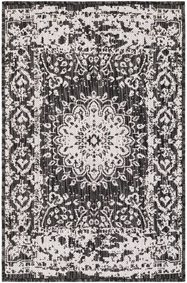 Detail image of 2' x 3' Easy-Clean Traditional Indoor / Outdoor Rug
