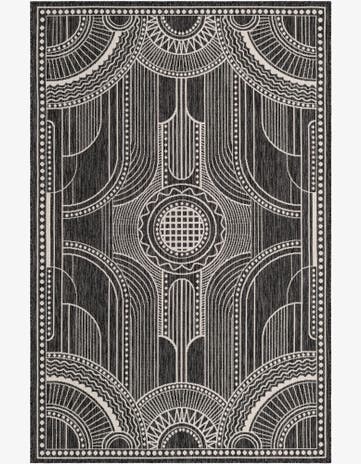 5' 3 x 8' Easy-Clean Traditional Indoor / Outdoor Rug