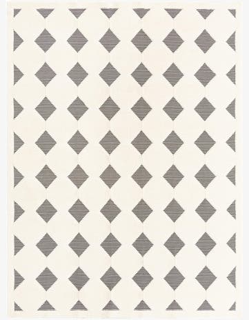 Black and White Prismatic Rug