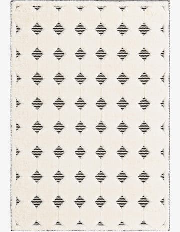 Black and White Prismatic Rug