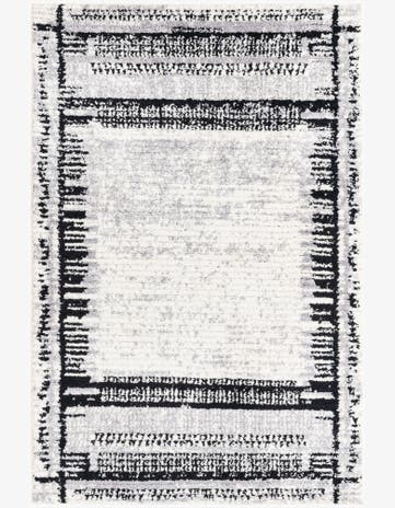 Black and White Tagine Rug