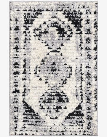 Black and White Tagine Rug