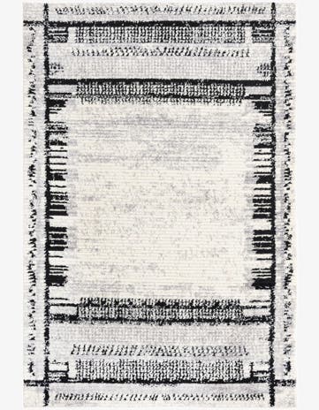Black and White Tagine Rug