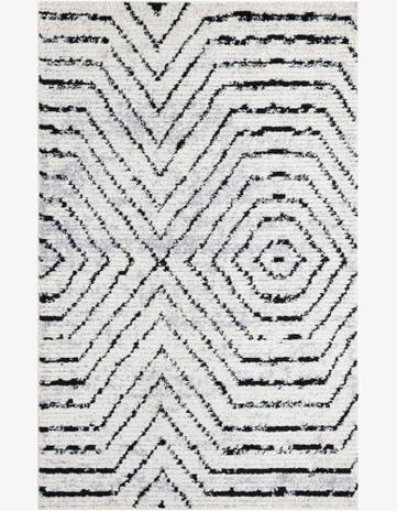 Black and White Tagine Rug