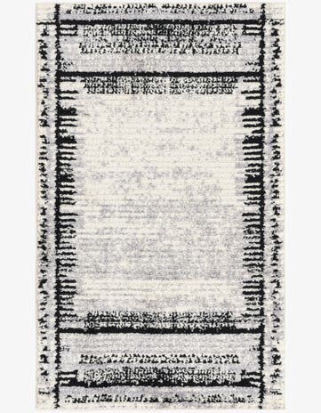 Black and White Tagine Rug