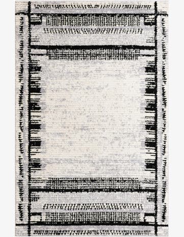 Black and White Tagine Rug