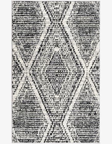 Black and White Tagine Rug