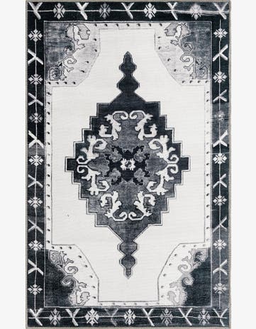 Black and White Timeless Rug
