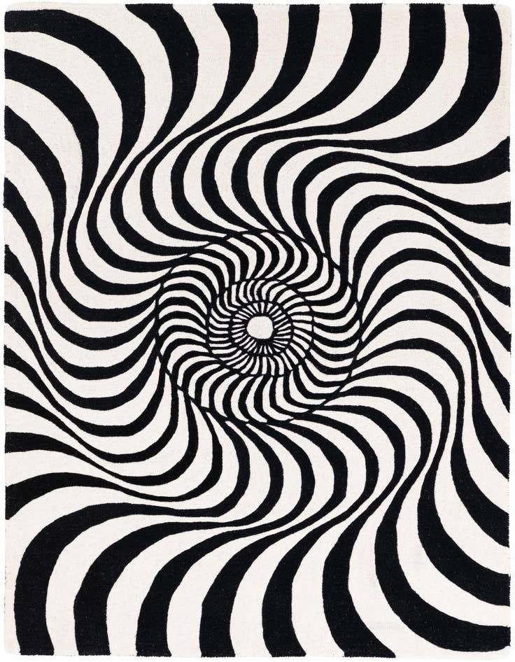 Detail image of 4' x 5' 10 Vortex Wool Rug