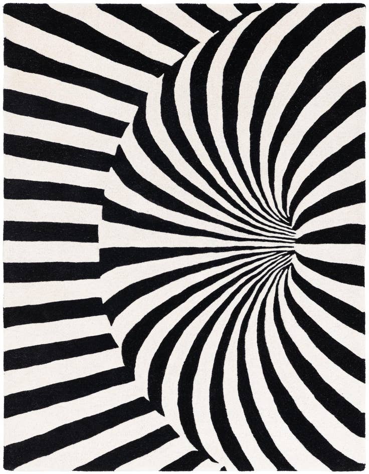 Detail image of 4' x 5' 10 Vortex Wool Rug