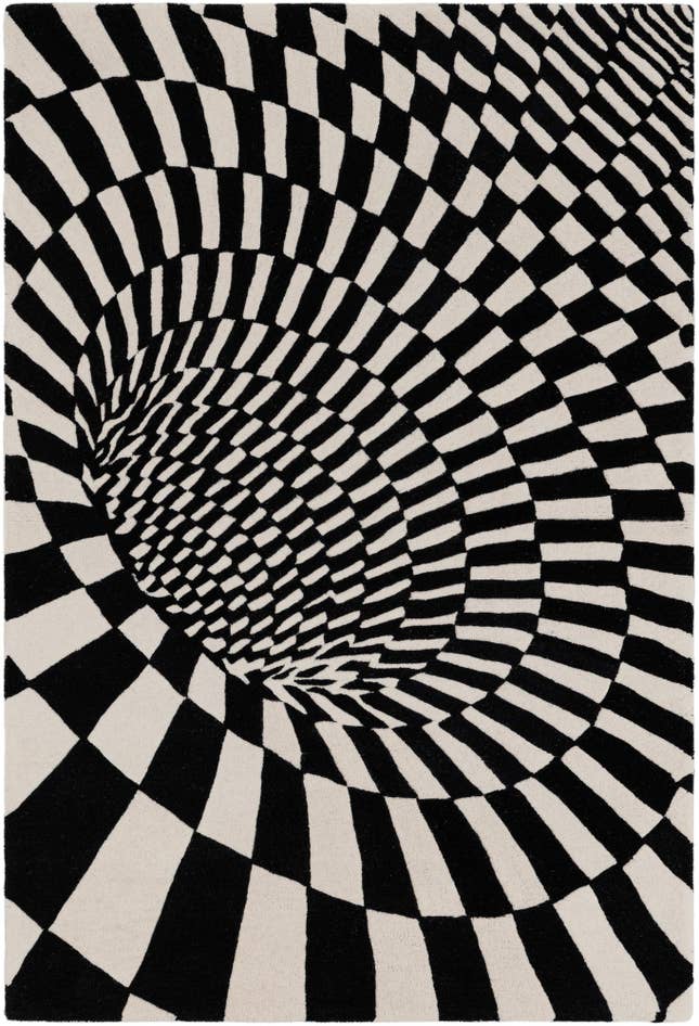 Detail image of 4' 1 x 6' 1 Vortex Wool Rug