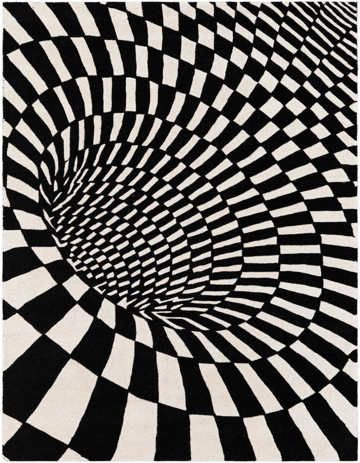 Detail image of 5' 1 x 8' Vortex Wool Rug