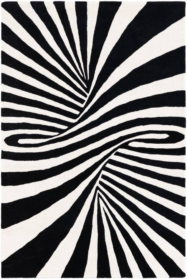 Detail image of 4' 1 x 6' 1 Vortex Wool Rug