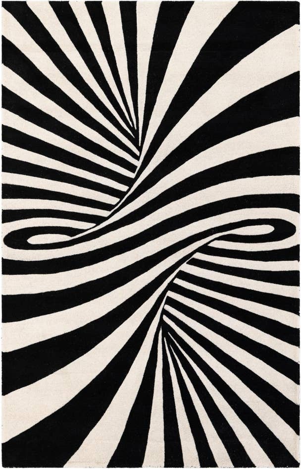 Detail image of 5' 1 x 8' Vortex Wool Rug