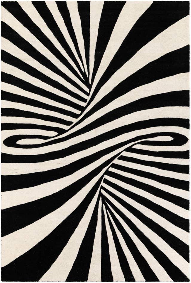 Detail image of 6' 1 x 9' Vortex Wool Rug