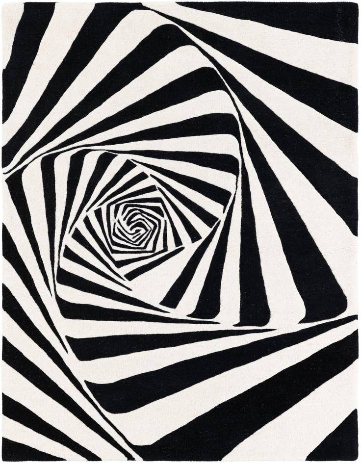 Detail image of 4' 1 x 6' 1 Vortex Wool Rug