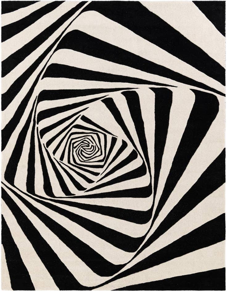Detail image of 6' 1 x 9' Vortex Wool Rug