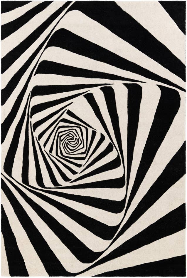 Detail image of 6' 1 x 9' Vortex Wool Rug